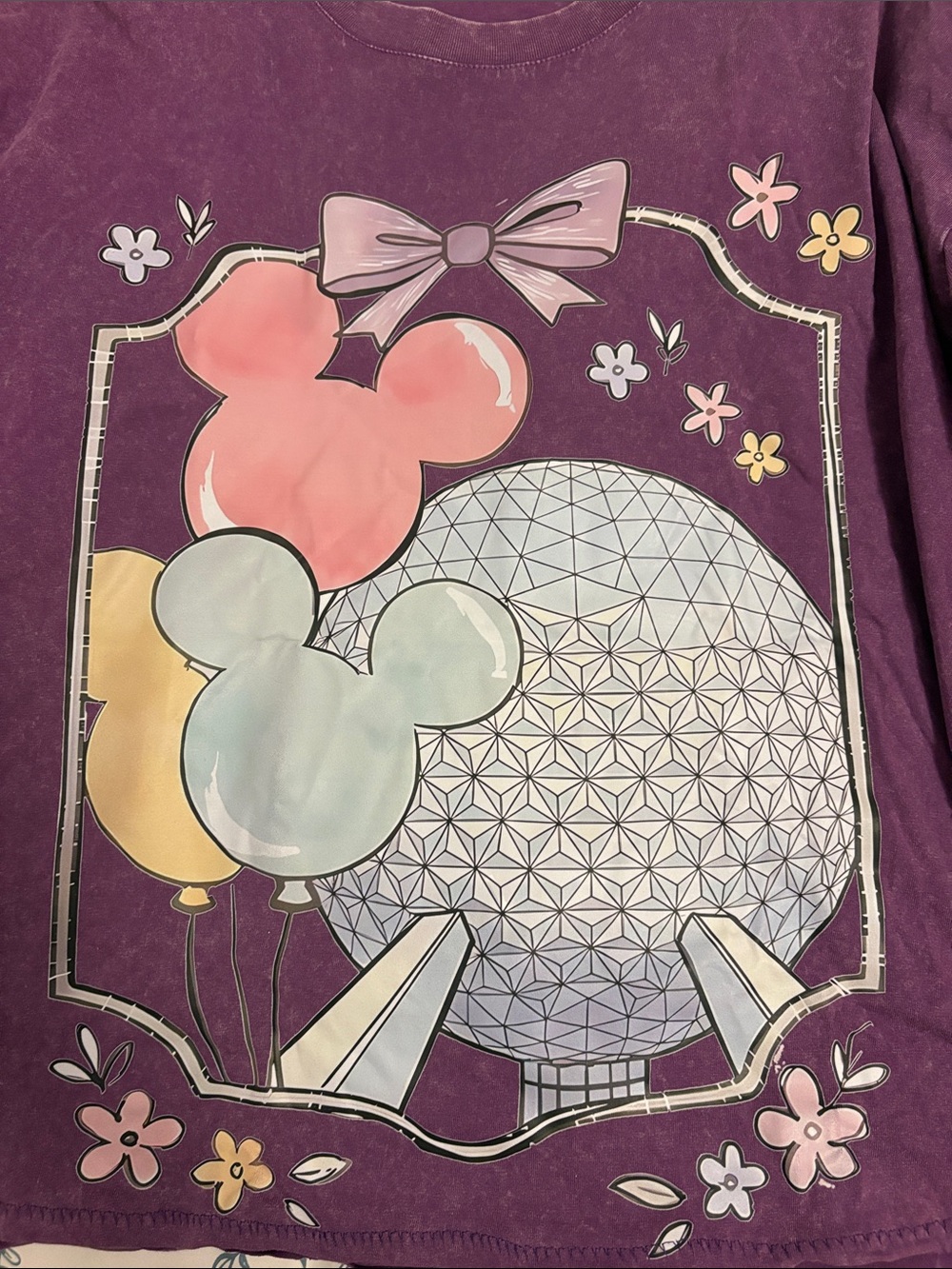 Epcot Purple Cropped Tee